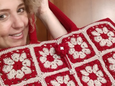 Crochet- Presentazione Borsa in juta rivestita #bags #granny #crochet #madeinitaly #intalianstyle