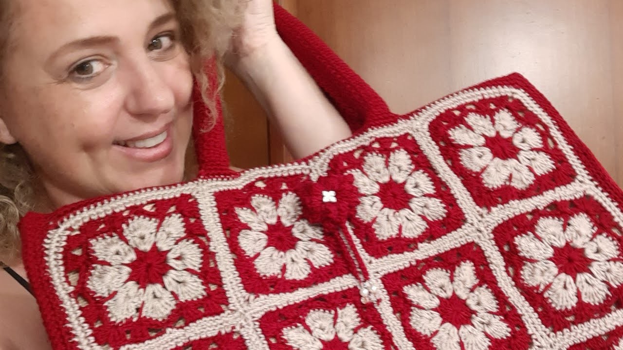 Crochet- Presentazione Borsa in juta rivestita #bags #granny #crochet #madeinitaly #intalianstyle
