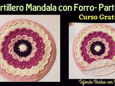 Tortillero Mandala a Crochet  con Forro- Parte 1-Curso Gratis- Para Principiantes.
