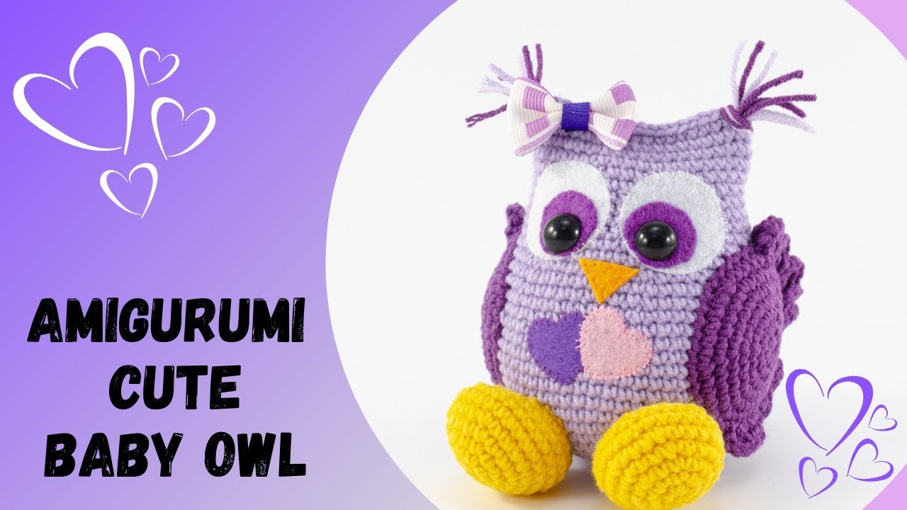 ????????Crochet Amigurumi Owl.Amigurumi Baby Owl Tutorial.DIY Cute Owl.How To Crochet Amigurumi Baby Owl