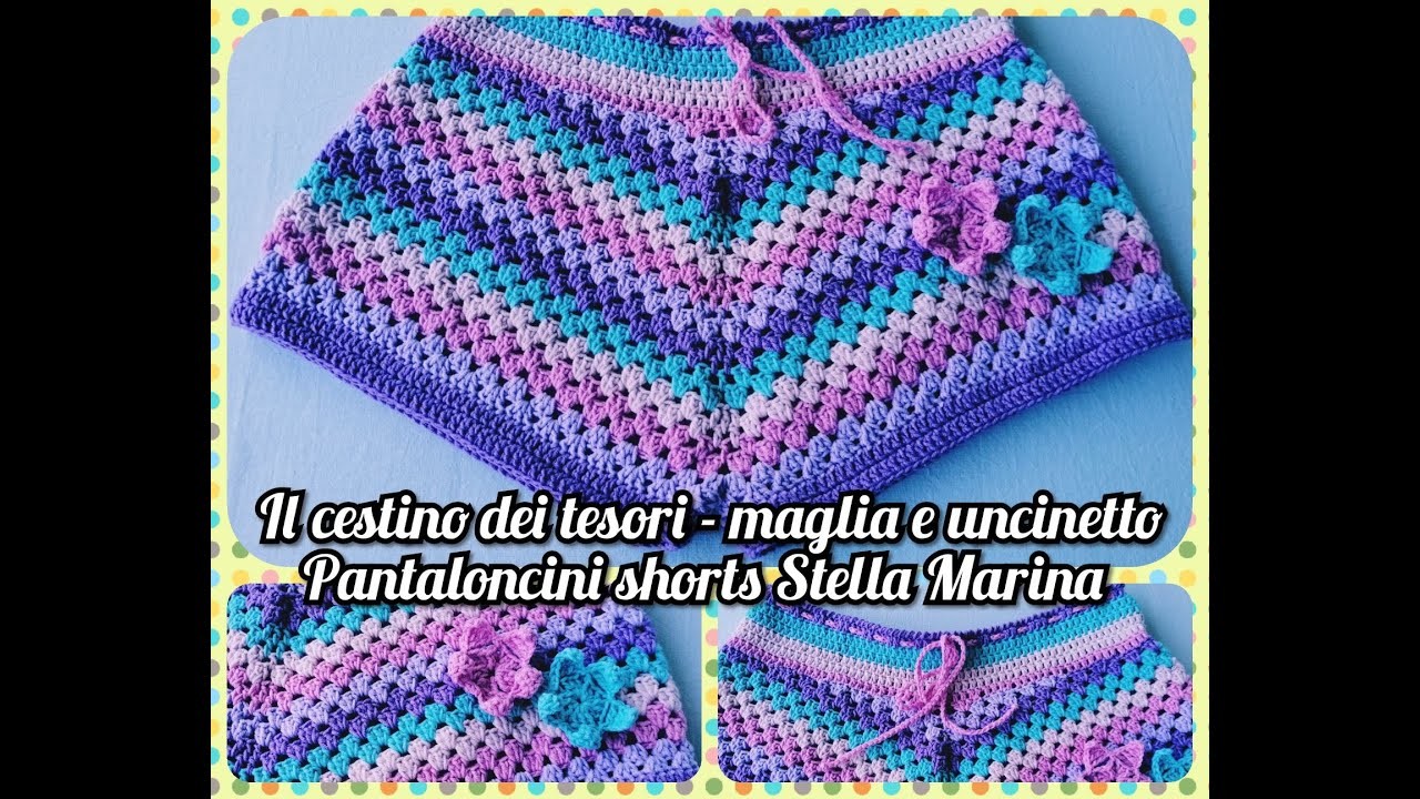 Uncinetto: pantaloncini short stile GRANNY BOHO STYLE "Stella marina" - moda ESTATE, trend, TRENDY!