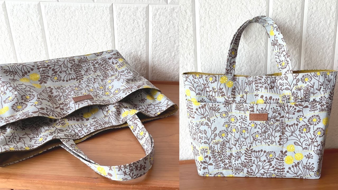DIYbag  トートバッグの作り方　sewing tote bag 　bolsa de bricolage　Sac de bricolage　DIY包　กระเป๋าทำเอง　DIY बैग　가방