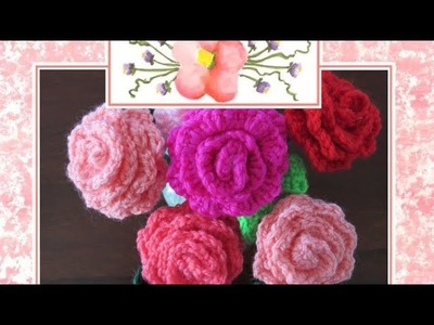 Festa della mamma: rose di lana all'uncinetto #festadellamamma #rose #uncinetto #crochet