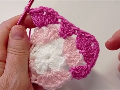Mattonella Granny  Crochet * SPIEGAZIONI PASSO PASSO *