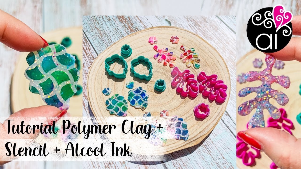 Tutorial Polymer Clay | Come Utilizzare Pasta Polimerica Effetto Opale, Stencil e Colori ad Alcool