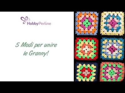 Uncinetto: Come unire due mattonelle granny! | TECNICA - HobbyPerline.com