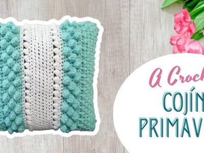 Cojín a Crochet | PRIMAVERA