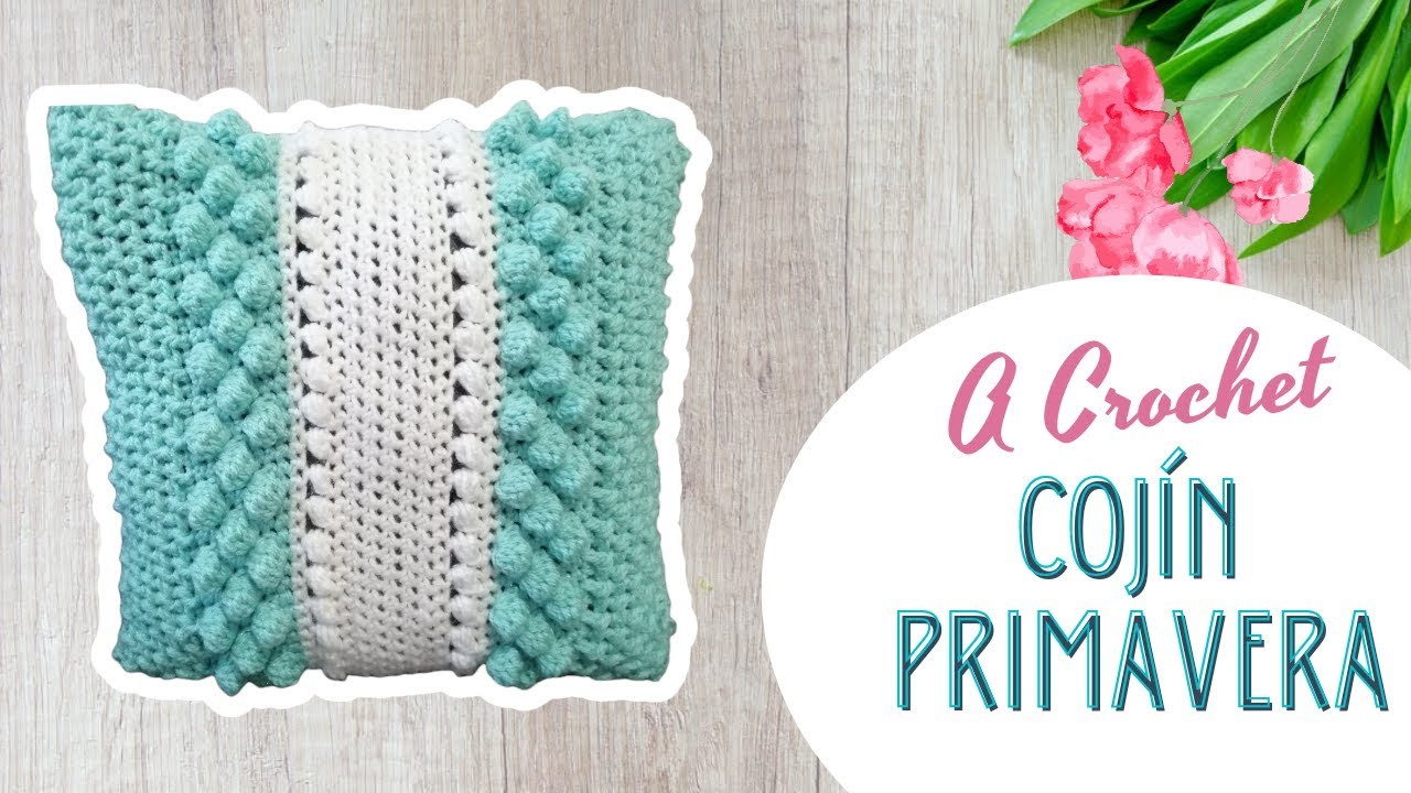 Cojín a Crochet | PRIMAVERA