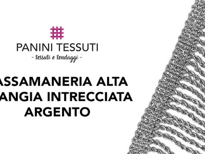 Dona un tocco di luce alle tue creazioni con Passamaneria Alta Frangia Intrecciata Argento!