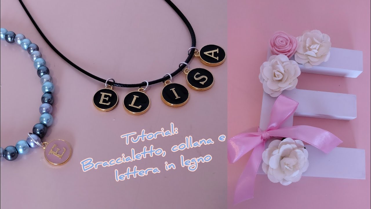 Tutorial: Braccialetto e collana personalizzati con Lettere + Lettera in legno! #pandahallselected
