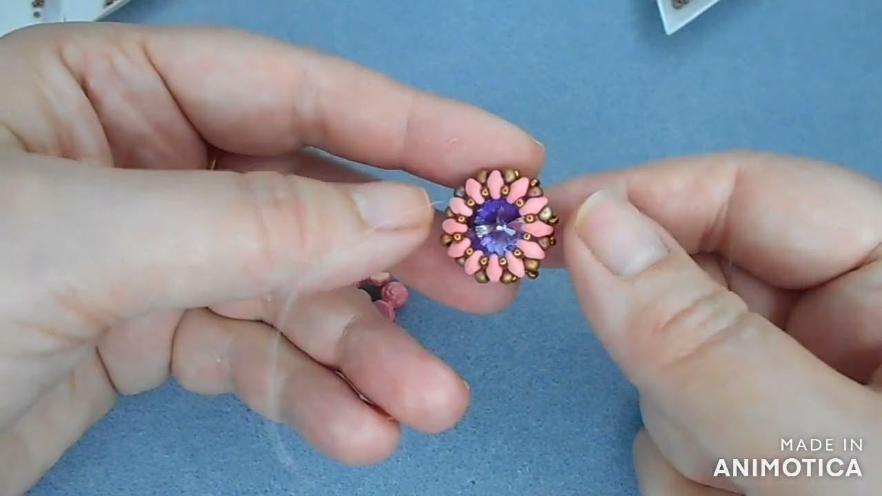 Tutorial orecchini Six roses  - parte 1