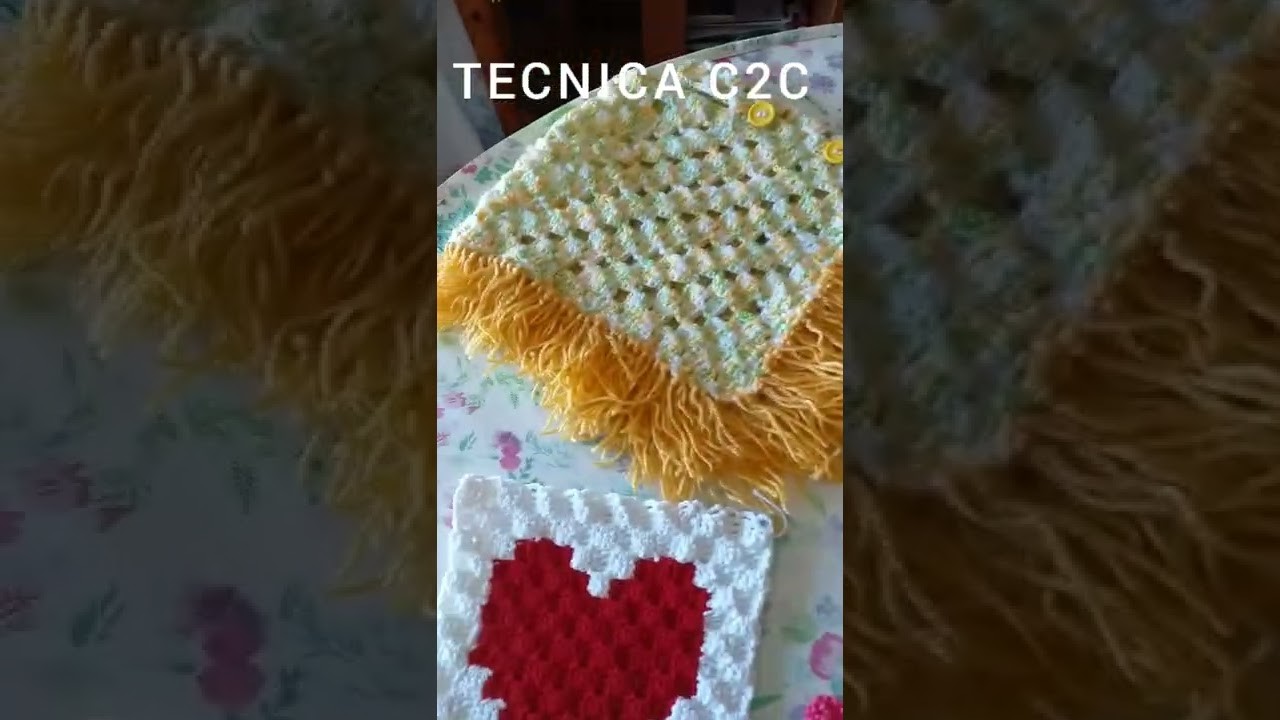 Tecnica C2C Crochet #shorts #crochet #c2c