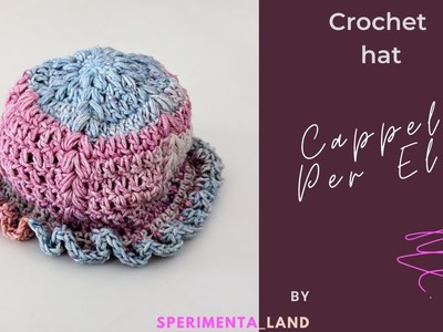 Cappello neonato uncinetto per Elisa - Crochet newborn hat