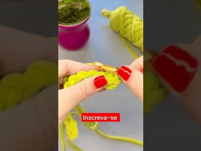 Croche passo a passo #crochet #youtubeshorts #tutorial