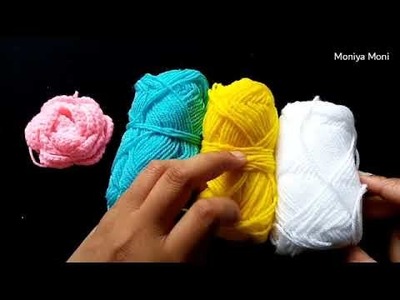Crochet flower tutorial.কুশি কাটার ফুল