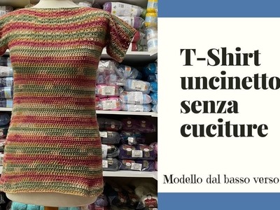Tutorial uncinetto maglietta facile Malindi | scollatura a barchetta | CrochetRomance