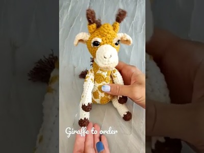 Crochet giraffe pattern, amigurumi toys pattern, How to crochet. ToysbyAlistar