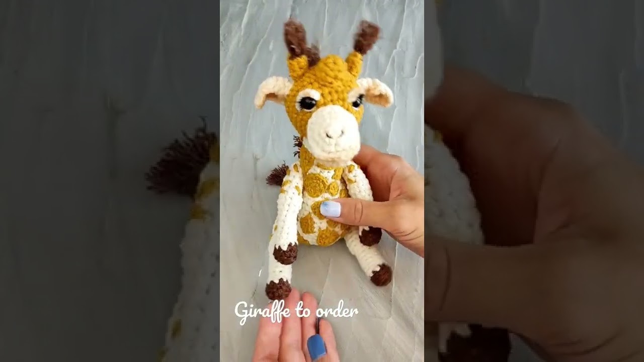 Crochet giraffe pattern, amigurumi toys pattern, How to crochet. ToysbyAlistar