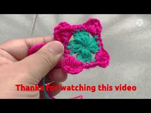 কুশিকাটা ফুল সহজ নিয়মে তৈরী. crochet flower tutorial. Beautiful crochet flower