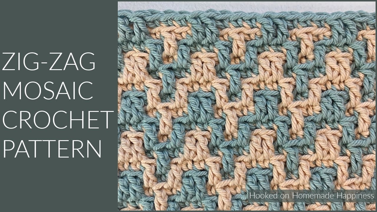 Zig-Zag Mosaic Crochet Pattern
