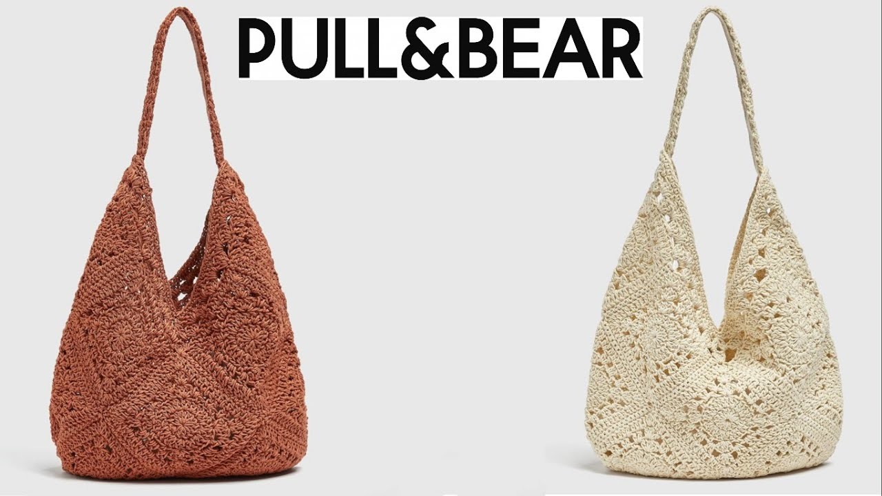 BOLSO CROCHET PULL&BEAR ????#bolsocrochet #Pull&Bear #crochetbag #diy