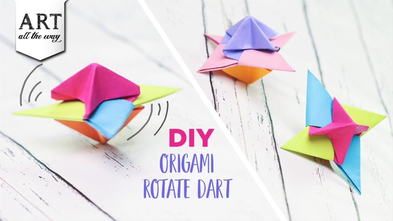 DIY Origami Rotate Dart | DIY Spinner | Origami Craft || Origami Art @VENTUNOART