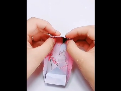 十秒学会礼物包装盒, 实用＆漂亮. funny origami gift box，easy＆fast， try it