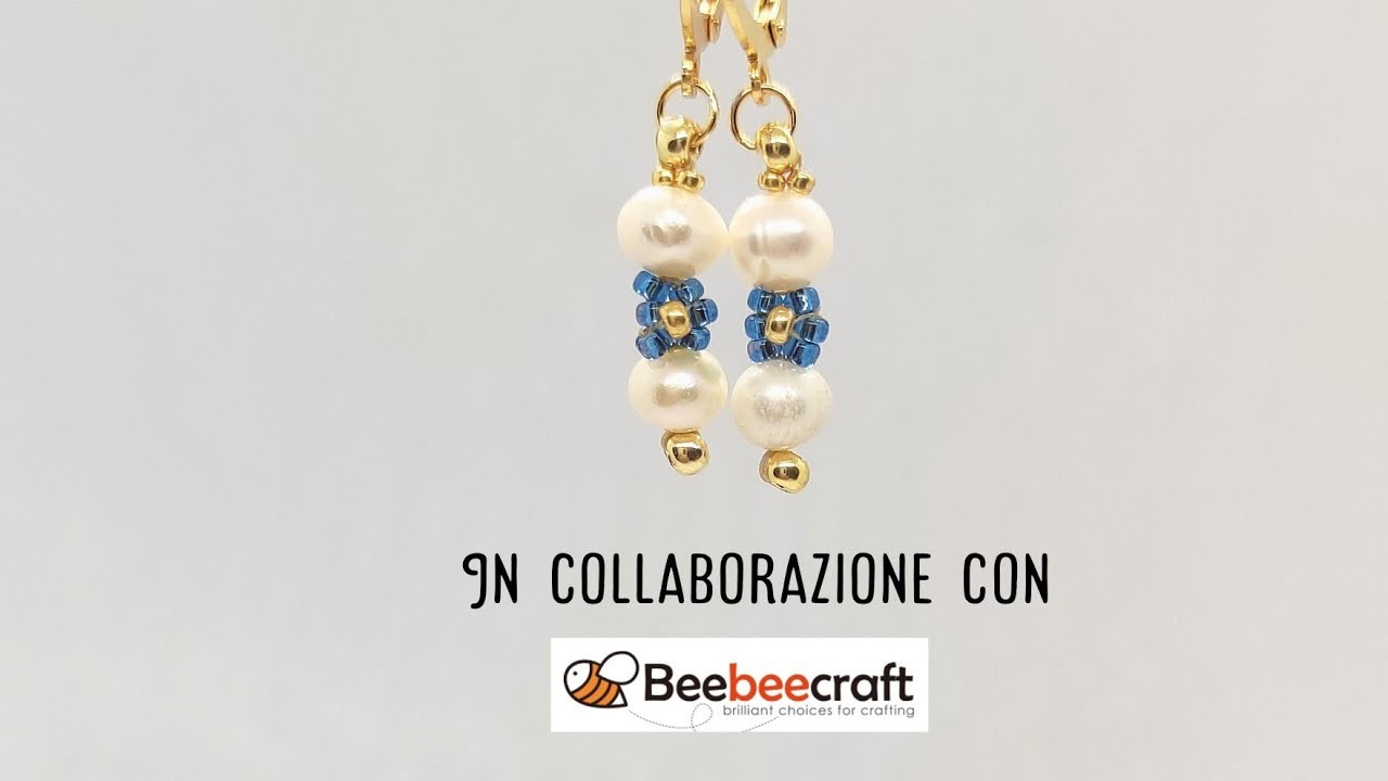 DIY- Orecchini con Perle di acqua dolce e Rocailles in Collaborazione con Beebeecraft #earrings