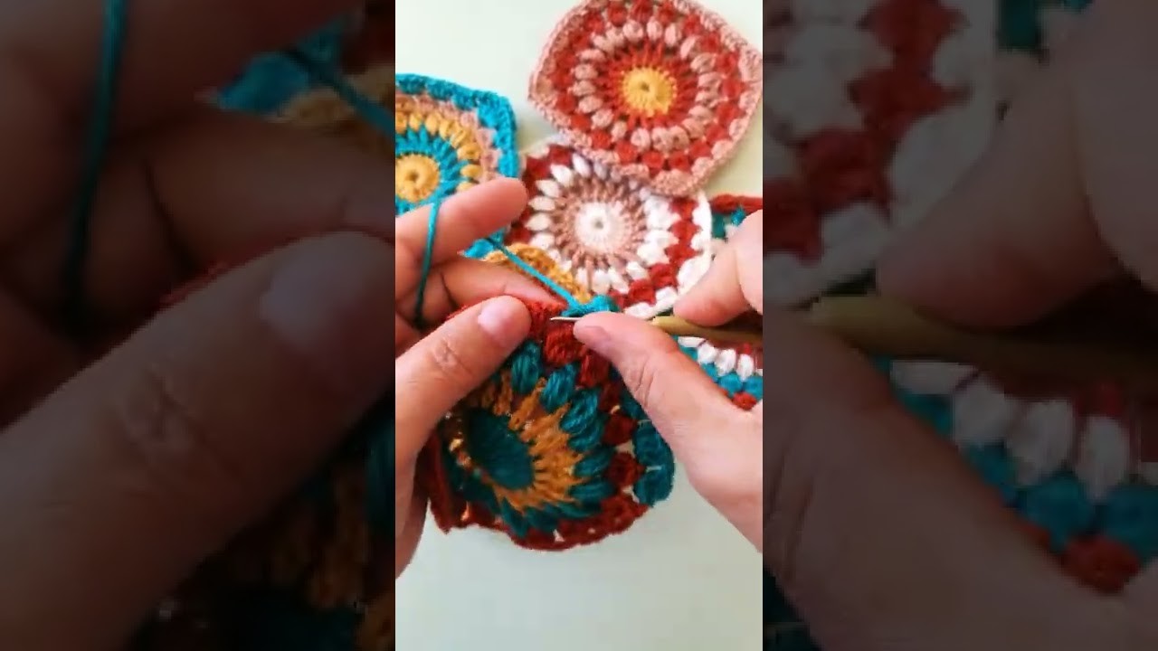 Easy blankey pattern crochet.Kare motif yapımı #blanket #crochet #battaniyemodeli #knitting