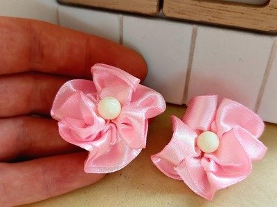 Fiori in raso velocissimi SENZA cucire! DIY ribbon flower