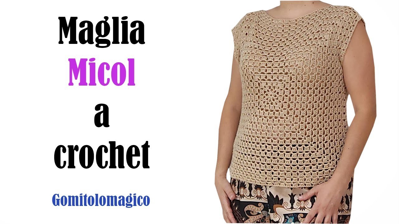 Tutorial maglia Micol a crochet #crochet #uncinetto #tutorial