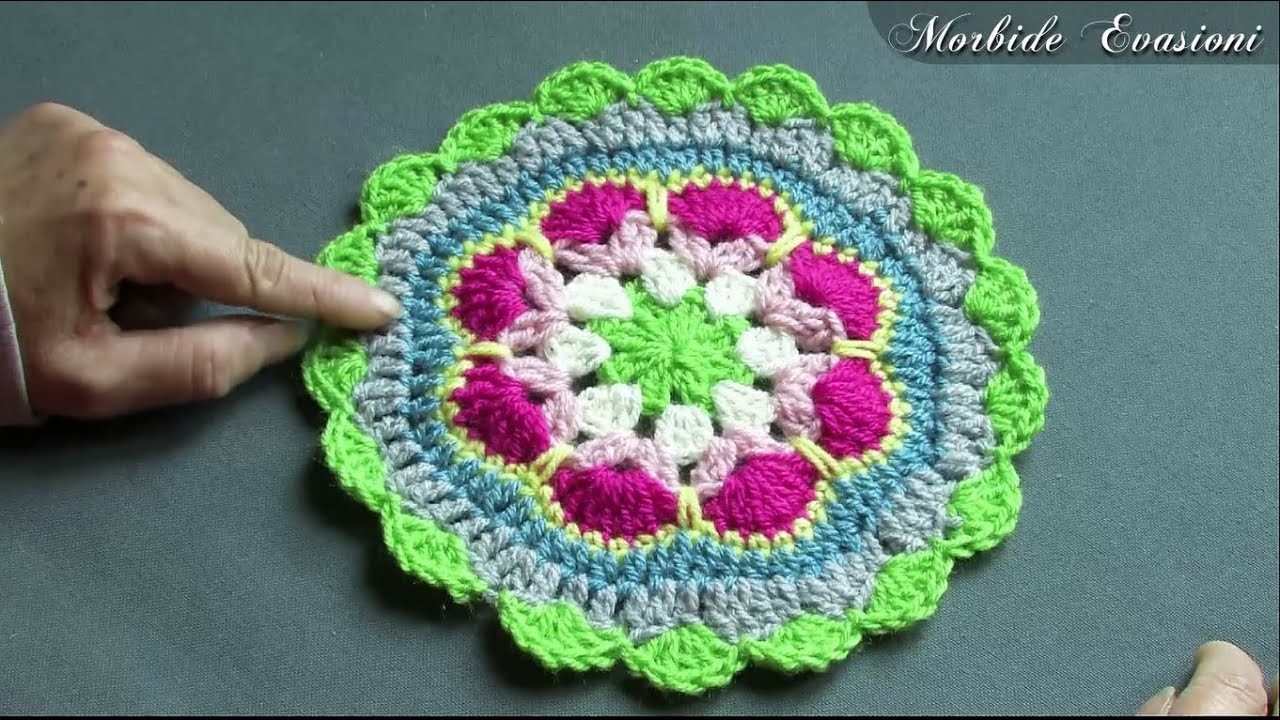 Creiamo un Mandala ad otto colori   Tutorial Uncinetto