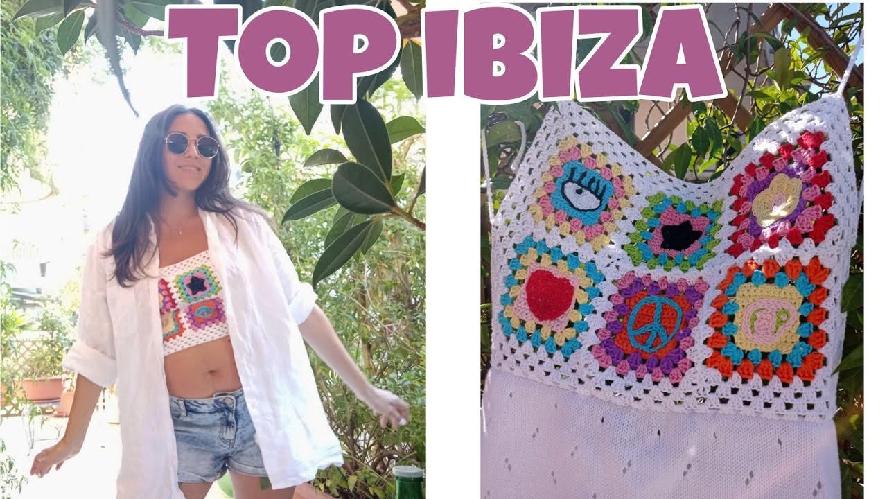 TUTORIAL: Top Ibiza con mattonelle ricamate