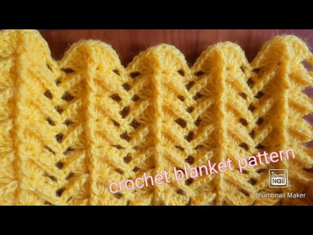 CROCHET:How to make easy crochet blanket pattern #lacypattern#crochet_tutorial#কুশিকাঁটার কাজ
