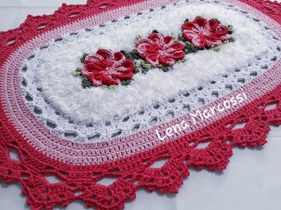 TAPETE PAZ DE CROCHÊ (Parte 2.2) (Destro) @LenaMarcossi1 #crochétka #crochet
