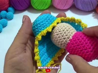 Virgencita de guadalupe Decenario Amigurumi Video #2 #crochet