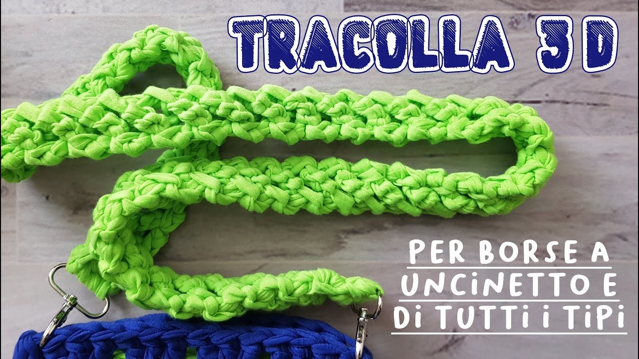 Uncinetto facile - tracolla a crochet tridimensionale per borse di tutti i tipi