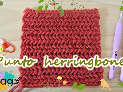 PUNTO HERRINGBONE A CROCHET