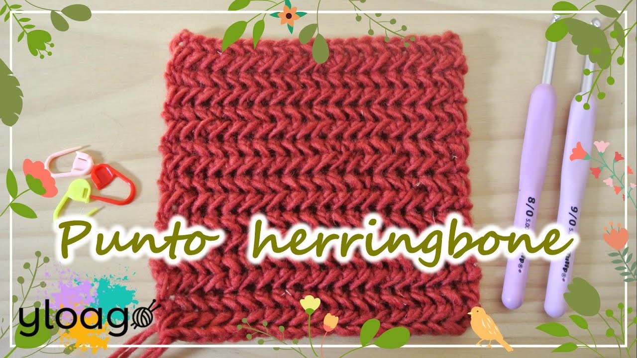 PUNTO HERRINGBONE A CROCHET