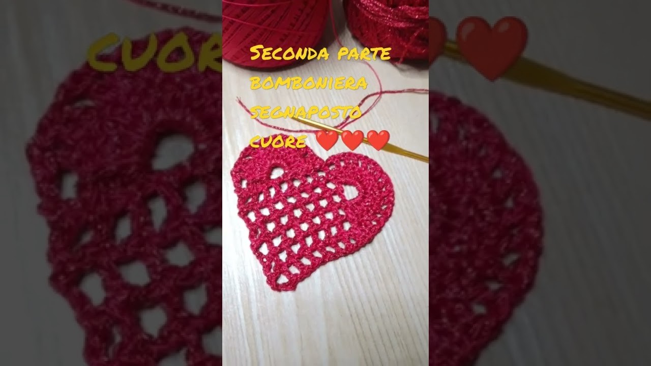 Bomboniera segnaposto cuore seconda parte