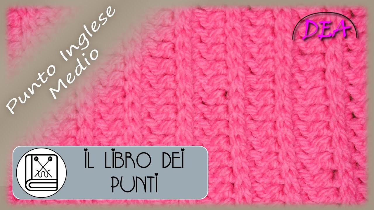 L.d.P.21°Tut.1°Ver.-"Punto Inglese Medio"- ad Uncinetto 1° Versione con la Mezza Maglia Alta.