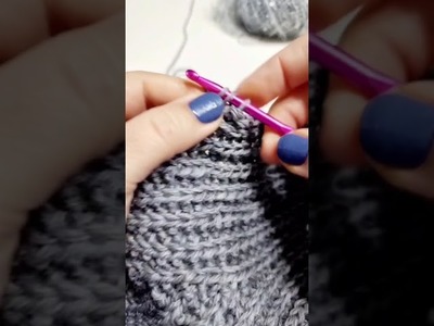 Punto brioche uncinetto crochet brioche stitch